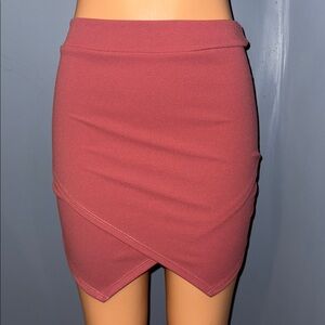 Newbury Kustom Asymmetrical Bodycon Mini Skirt - Size Small